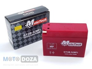 АКБ 2,3 A/h Lets (11,2х3,8х8,5) MotoTech Taiwan (гель)