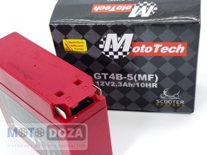 Аккумулятор 4 A/h Lets (11,2х3,8х8,5) MotoTech Taiwan (гель)