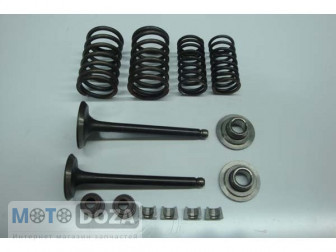 Клапана GY6-125 (152QMI) пара (+сальники, пружины, сухари, тарелки)