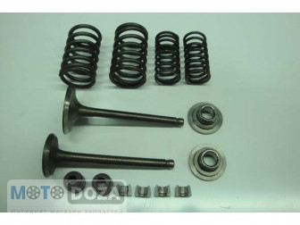 Клапана GY6-150 (157QMJ) пара (+сальники, пружины, сухари, тарелки 66мм)