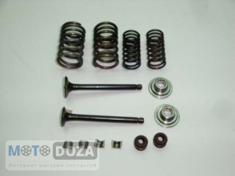 Клапана GY6-50 (147QMB) пара (+сальники+пружины+сухари+тарелки 64.3мм)