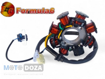 Статор генератора для китайского скутера GY6-125/150cc Formula-6: надежность и эффективность