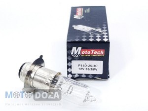 Лампа фары Jog SA16/36/39 12V 35/35W P15D-25-3C MotoTech Taiwan