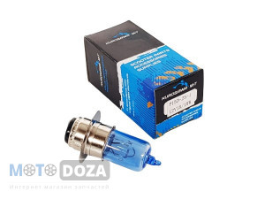 Лампа фары galogen 1ус 12V 18/18W Lead (синяя) Kurosawa M-T