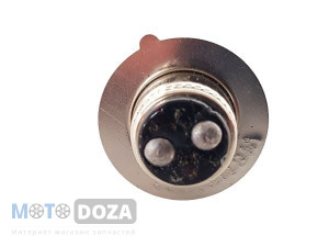 Лампа фары galogen 1ус 12V 18/18W Lead (синяя) Kurosawa M-T