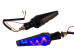 Повороты стреловидные диодные LED (пара) KC-054 YELLOW+BLUE Kurosawa M-T