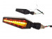 Повороты стреловидные диодные LED (пара) R-264 YELLOW+RED Kurosawa M-T