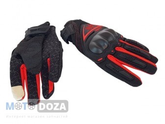 Перчатки Assio MC S-21 черно-красные size M