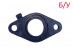 Прокладка коллектора для Yamaha Jog SA36/39J/Gear UA06J - б/у, текстолитовая