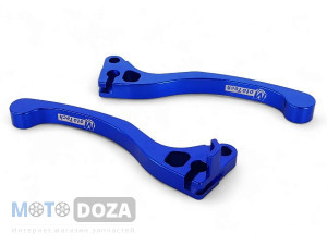 Рычаги руля Dio/Tact Tuning синий MotoTech (пара)