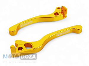 Рычаги руля Dio/Tact diskTuning золотой MotoTech (пара)