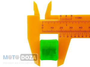 Сайлентблок амортизатора верхний D=10mm GY6/Delta/Alpha силиконовый, зеленый (1 шт.)