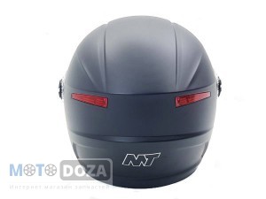 Шлем-полусфера (белое стекло) M-T HNJ01 черный мат size:M