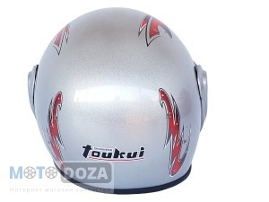 Шлем-полусфера (белое стекло) Tou Kui серый