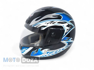 Шлем-сфера (белое стекло) черный WLT-106 MotoTech