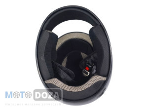 Шлем-сфера (белое стекло) черный WLT-106 MotoTech