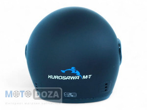 Шлем-сфера (белое стекло) черный мат HF-101 Kurosawa M-T