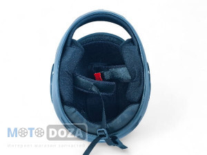 Шлем-сфера (белое стекло) черный мат HF-101 Kurosawa M-T