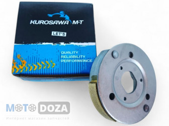 Замена колодок заднего вариатора Suzuki Lets Kurosawa