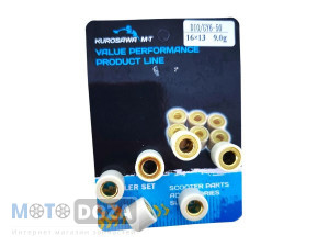 Ролики вариатора 16*13 Dio/GY6-50/80 9,0 g Kurosawa M-T