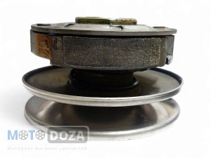 Вариатор задний в сборе Yamaha Jog-50 5BM (2 колодки) б/у