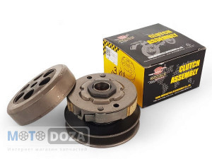 Вариатор задний Yamaha Jog-50 2 колодки (в сборе) TMMP