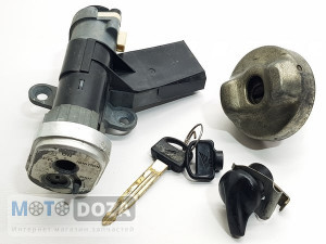 Замок зажигания (комплект) Dio AF34/35 New (под трос) б/у